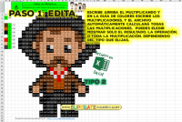 Pixel Personajes Mexicanos 2 - Revolución - Tablas de Multiplicar